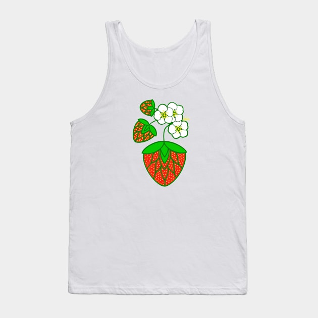 Strawberry Design Tank Top by ~AME~